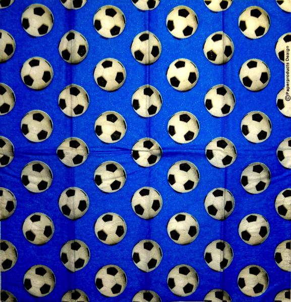 023 Sport: Fußball - 4-ply (blue) - ppd - Sniff - Handkerchief
